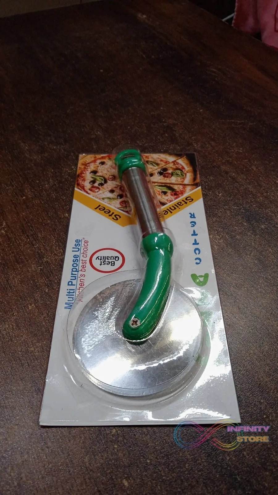 Kitchen Stainless Steel Wheel Pizza Cutter (1 pc) - infinityexculsivestore.com