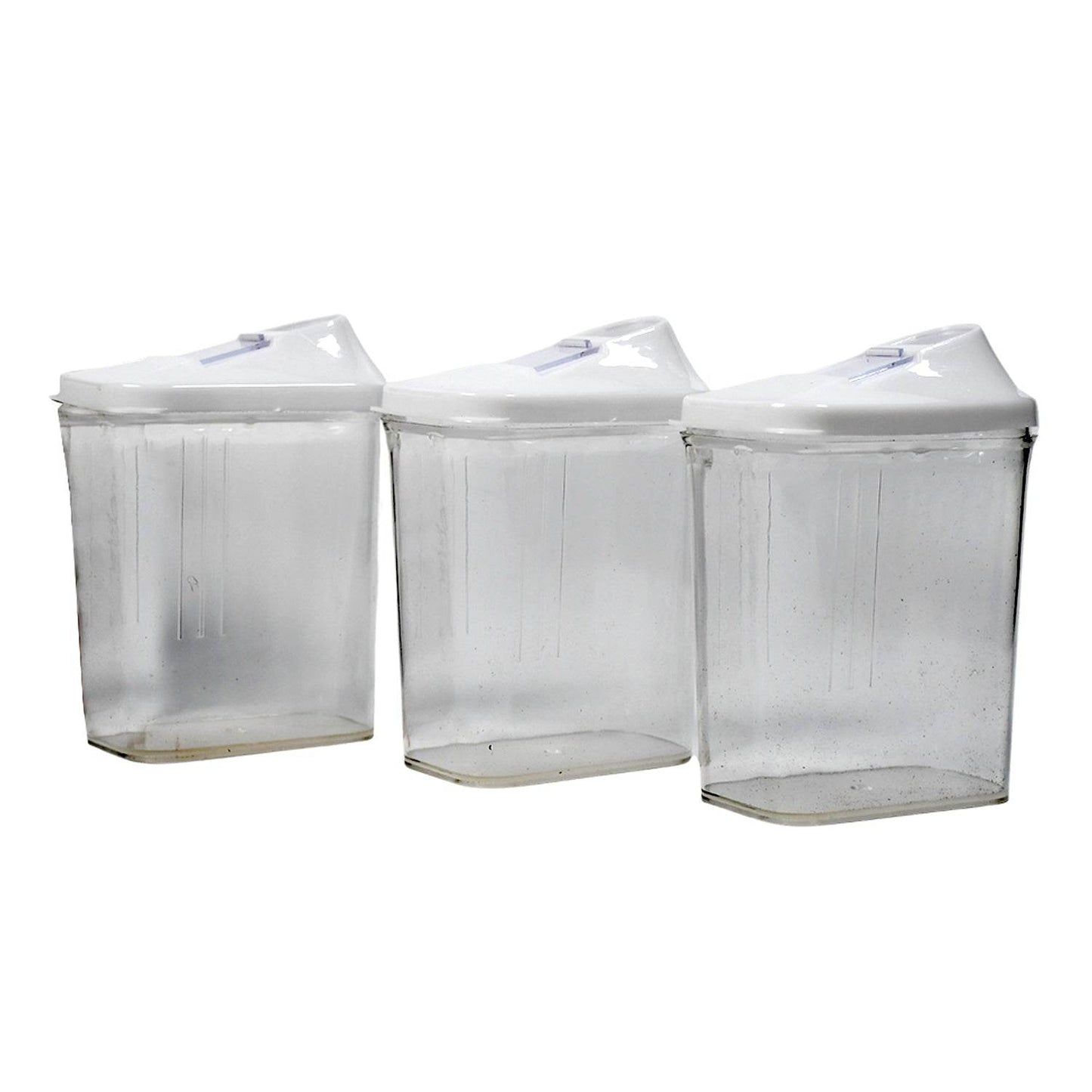 Kitchen Storage Jars & Container Set 3pc , Transparent Jar Set For home & Kitchen Use - infinityexculsivestore.com