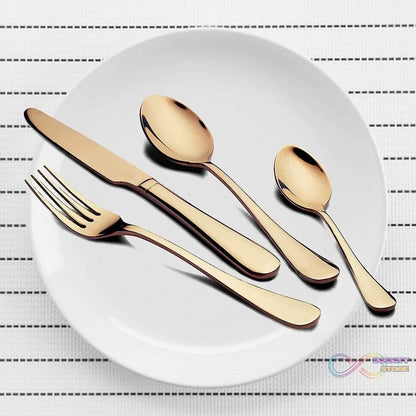 Kitchen Tableware / Flatware Sets Kitchen Forks Spoons with Gift Box (24 Pcs Set) - infinityexculsivestore.com