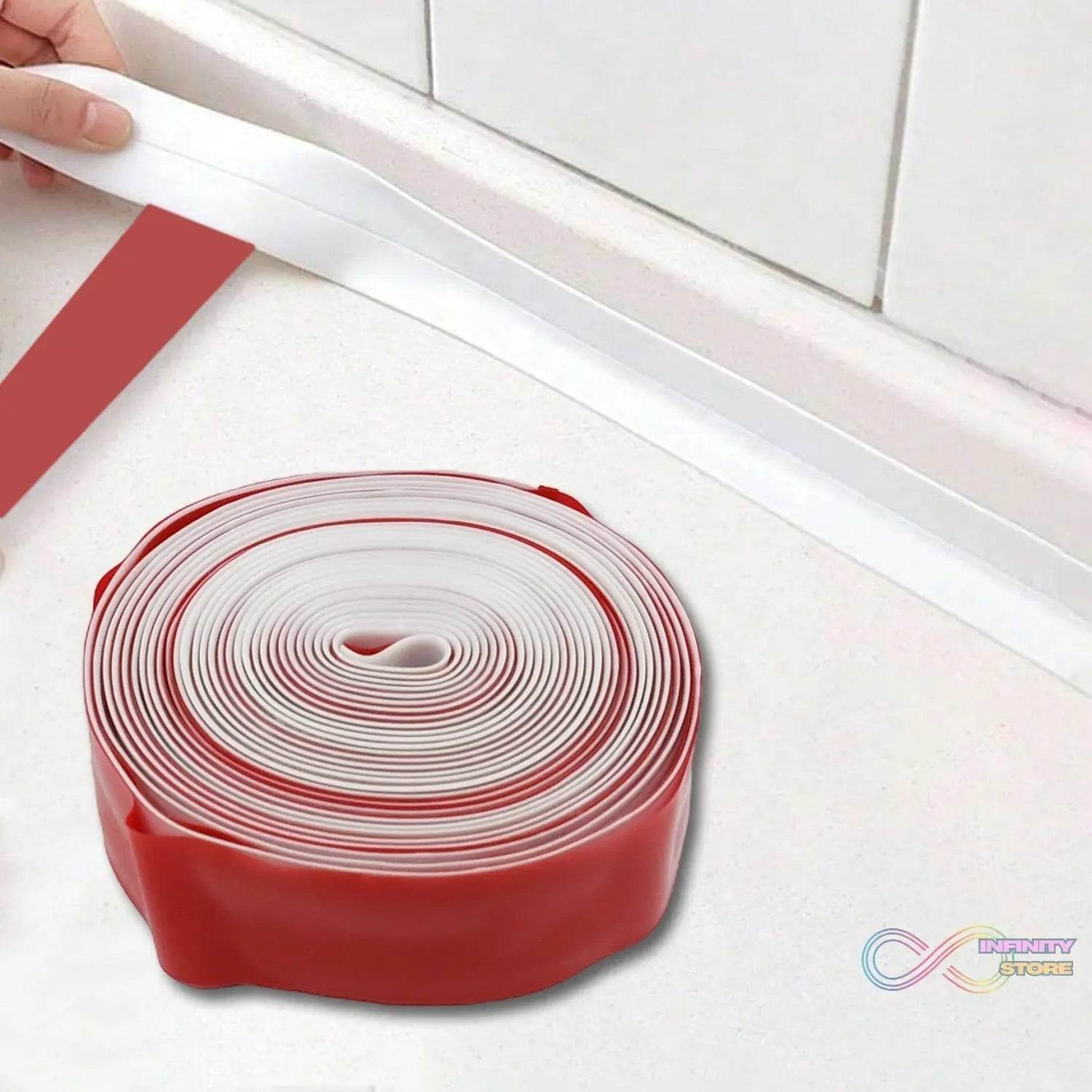 Kitchen Wall Sealing Strip Tape Sink Waterproof and Oil-Proof Caulk Tape Self Adhesive Sealing Tape for Corners and Gaps - infinityexculsivestore.com