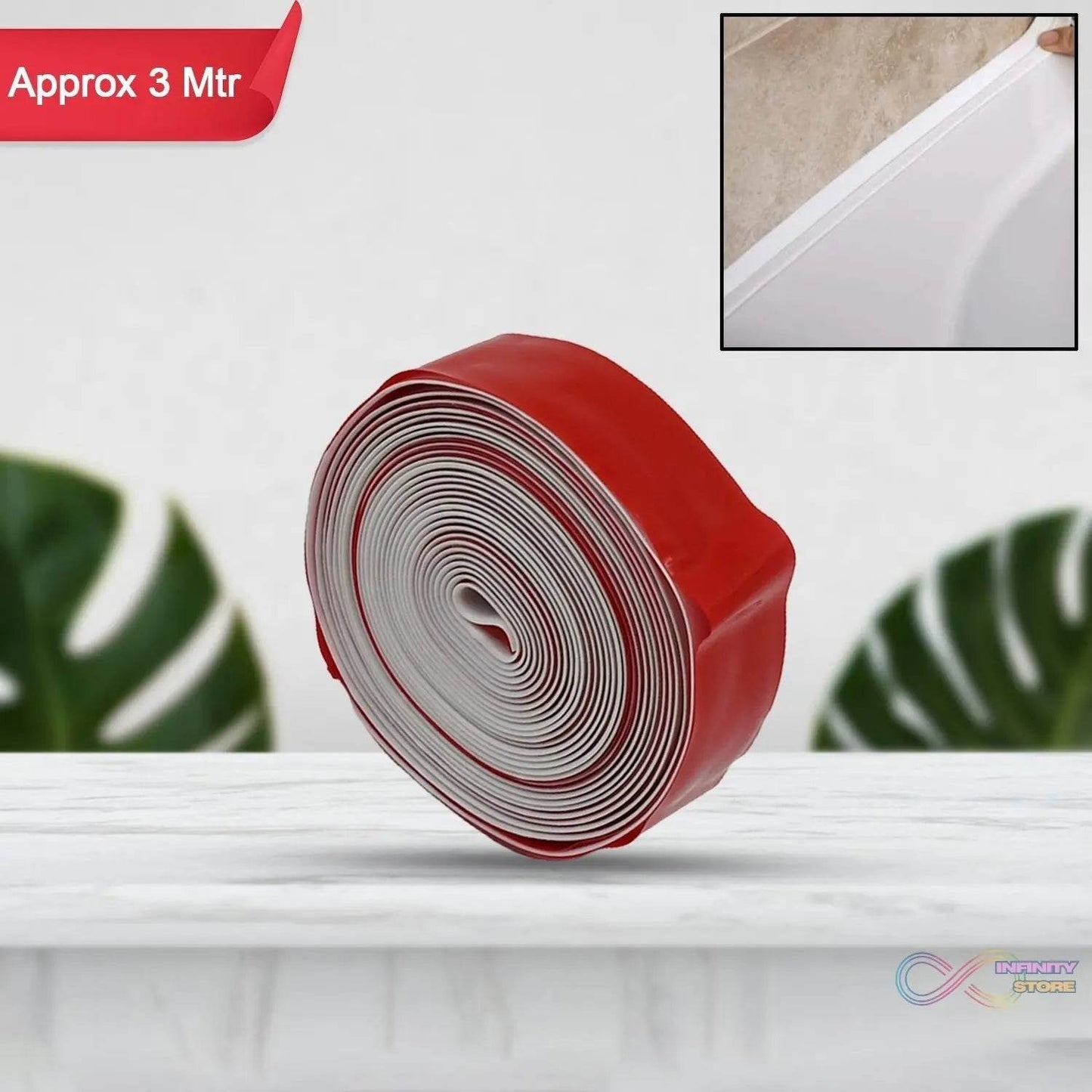 Kitchen Wall Sealing Strip Tape Sink Waterproof and Oil-Proof Caulk Tape Self Adhesive Sealing Tape for Corners and Gaps - infinityexculsivestore.com