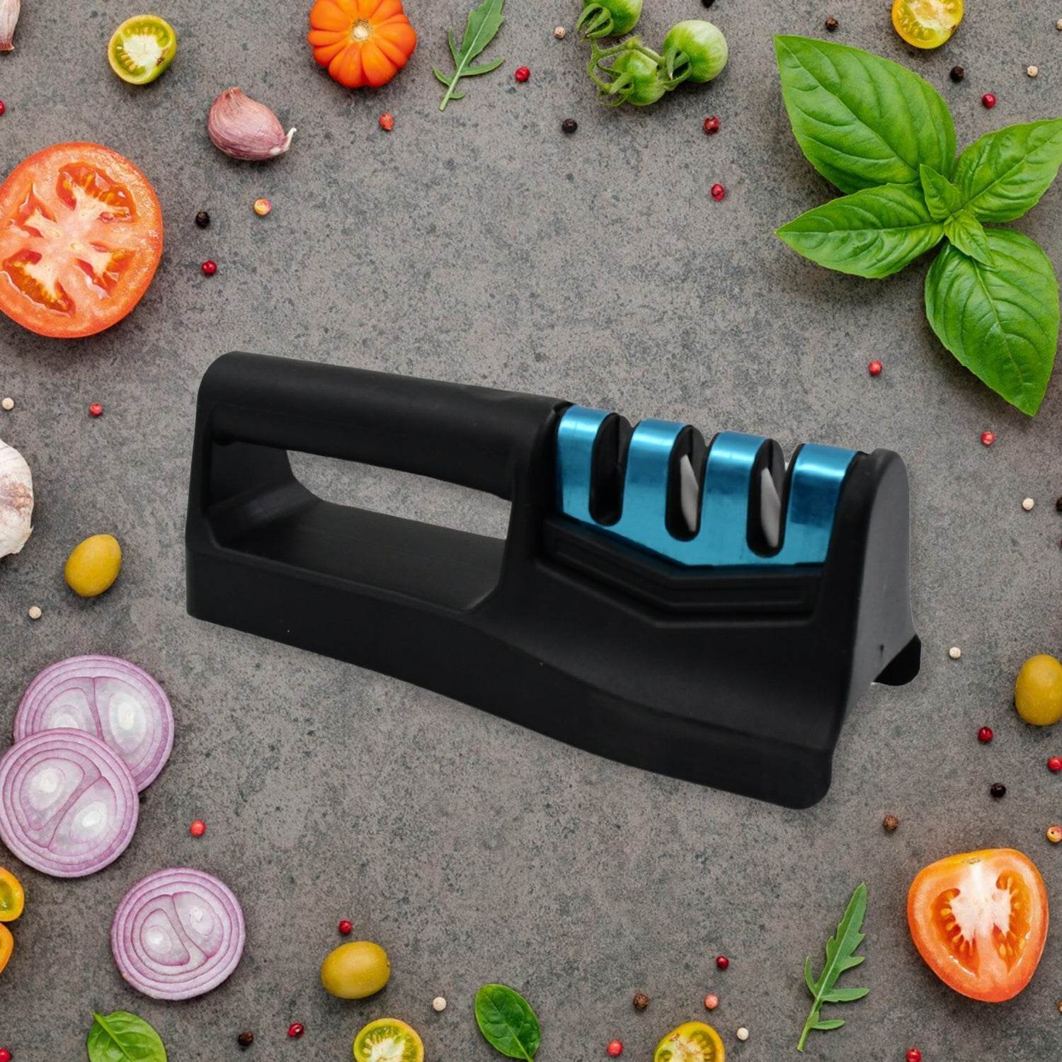 Knife Sharpener for Kitchen | Knife Sharpener Handheld Knives & Pocket Knife Sharpener | Knife Sharpener for Chefs & Serrated Knife (Chopper Not Included / 1 Pc) - infinityexculsivestore.com
