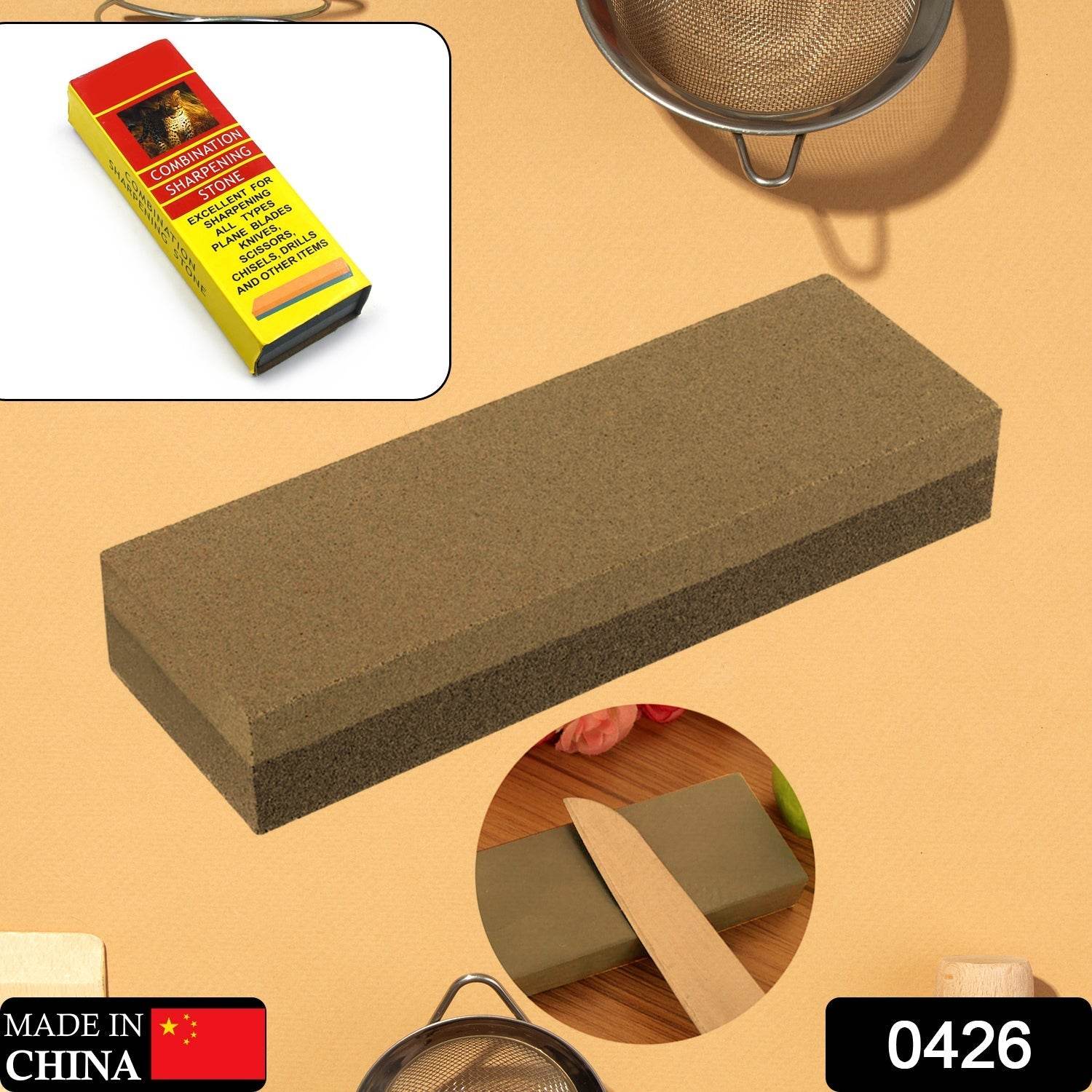 Knife Sharpening Stone, High Density Thicken Whetstone Set Robust Safe to Use for Scissors for Axe (MOQ :- 9 Pc) - infinityexculsivestore.com