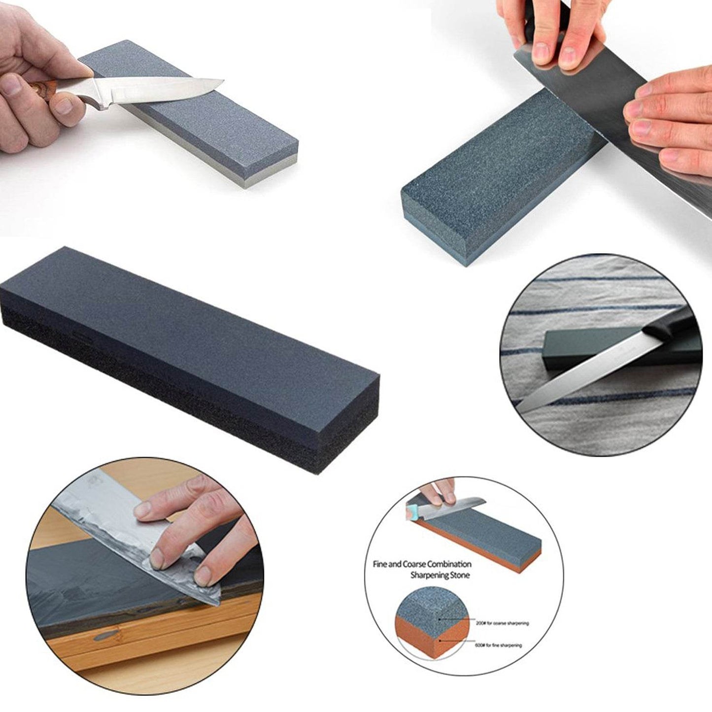 Knife Sharpening Stone, High Density Thicken Whetstone Set Robust Safe to Use for Scissors for Axe (MOQ :- 9 Pc) - infinityexculsivestore.com