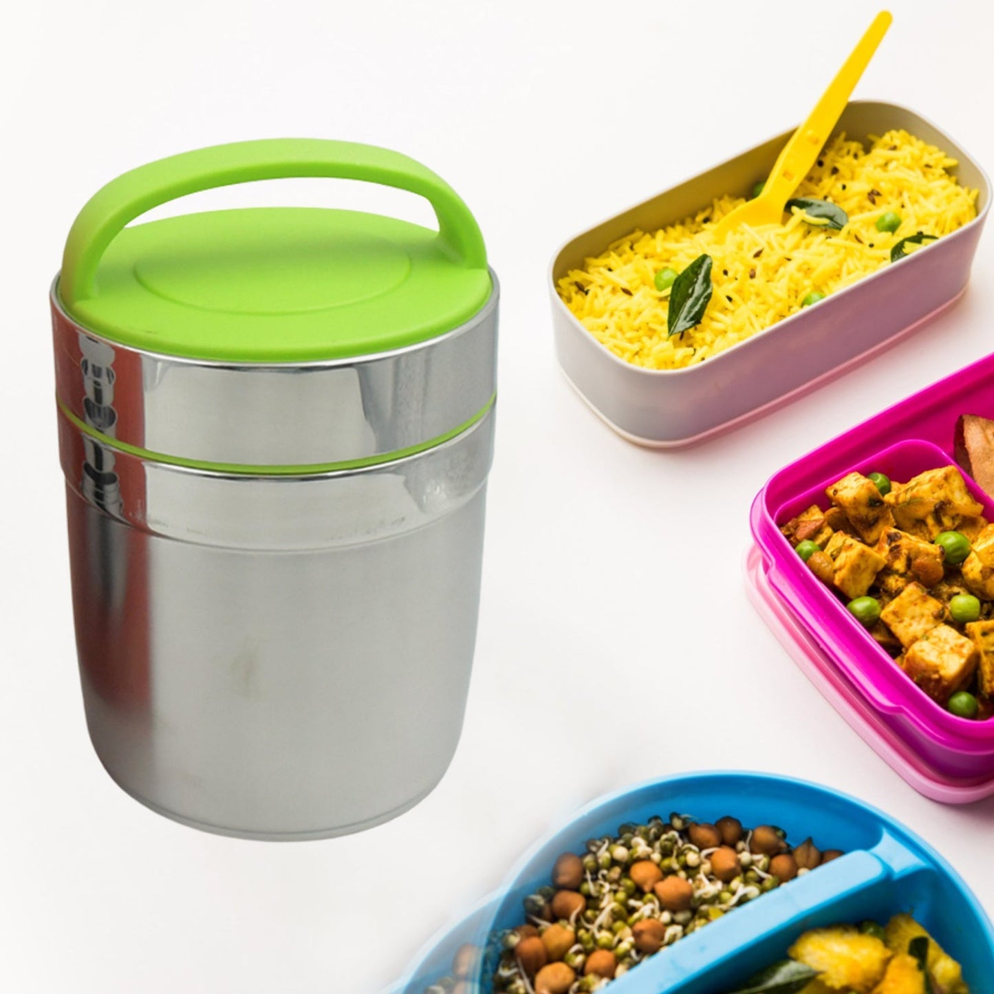 LEAK - PROOF THERMOS FLASK FOR HOT FOOD, WARM SOUP CUP, VACUUM INSULATED LUNCH BOX, FOOD BOX FOR THERMAL CONTAINER FOR FOOD STAINLESS STEEL (1.8 L) - infinityexculsivestore.com