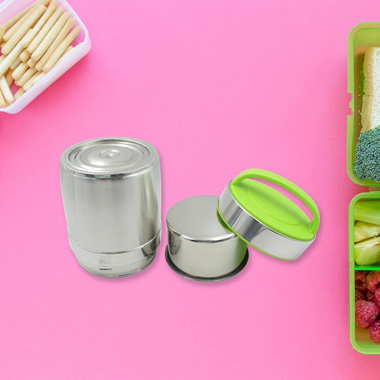 LEAK - PROOF THERMOS FLASK FOR HOT FOOD, WARM SOUP CUP, VACUUM INSULATED LUNCH BOX, FOOD BOX FOR THERMAL CONTAINER FOR FOOD STAINLESS STEEL (1.8 L) - infinityexculsivestore.com