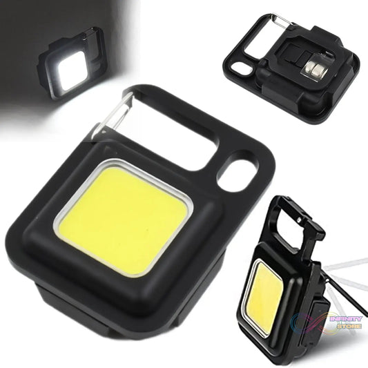 LED Battery Operated Keychain Flashlight with Folding Bracket Bottle Opener (1 Pc) - infinityexculsivestore.com