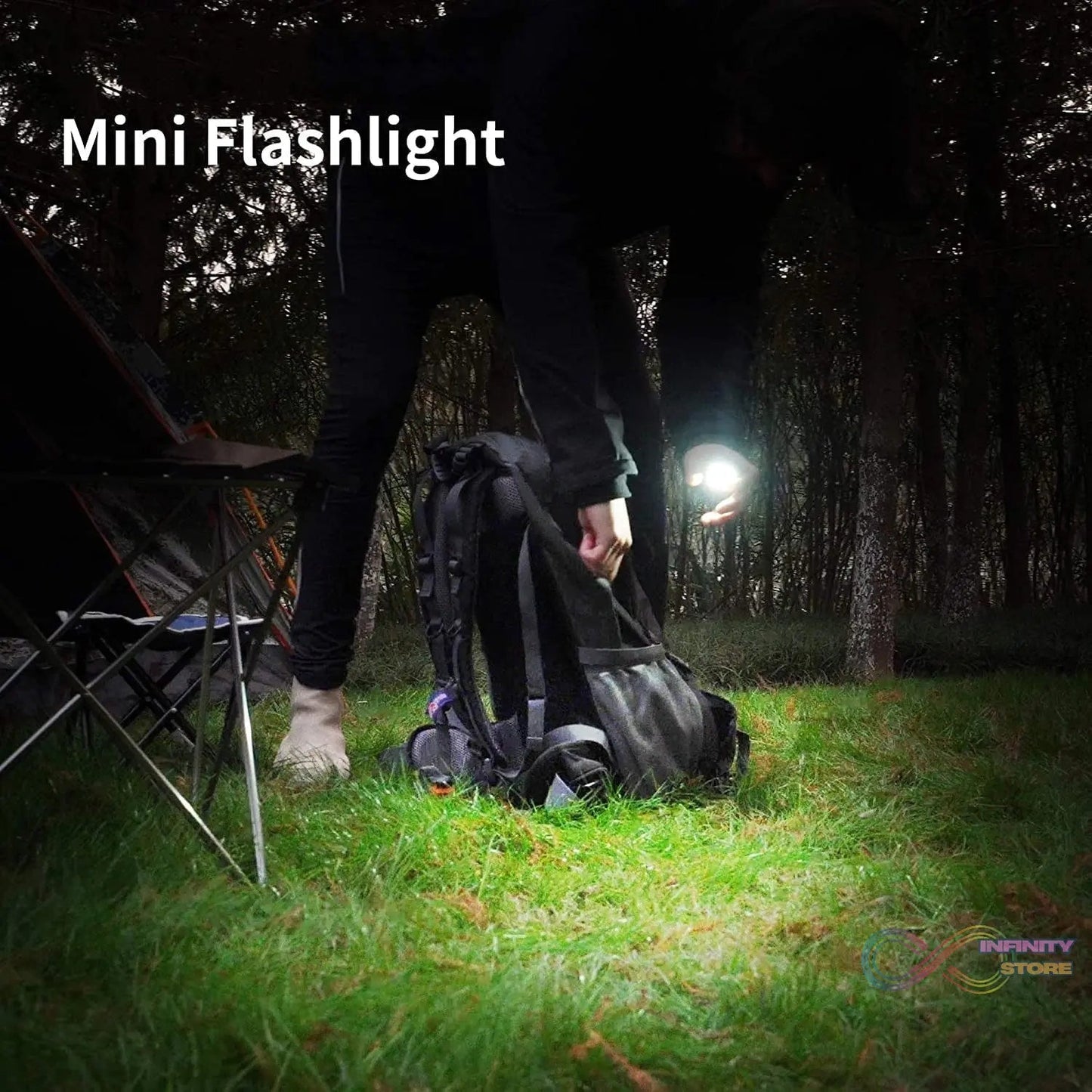 LED Battery Operated Keychain Flashlight with Folding Bracket Bottle Opener (1 Pc) - infinityexculsivestore.com
