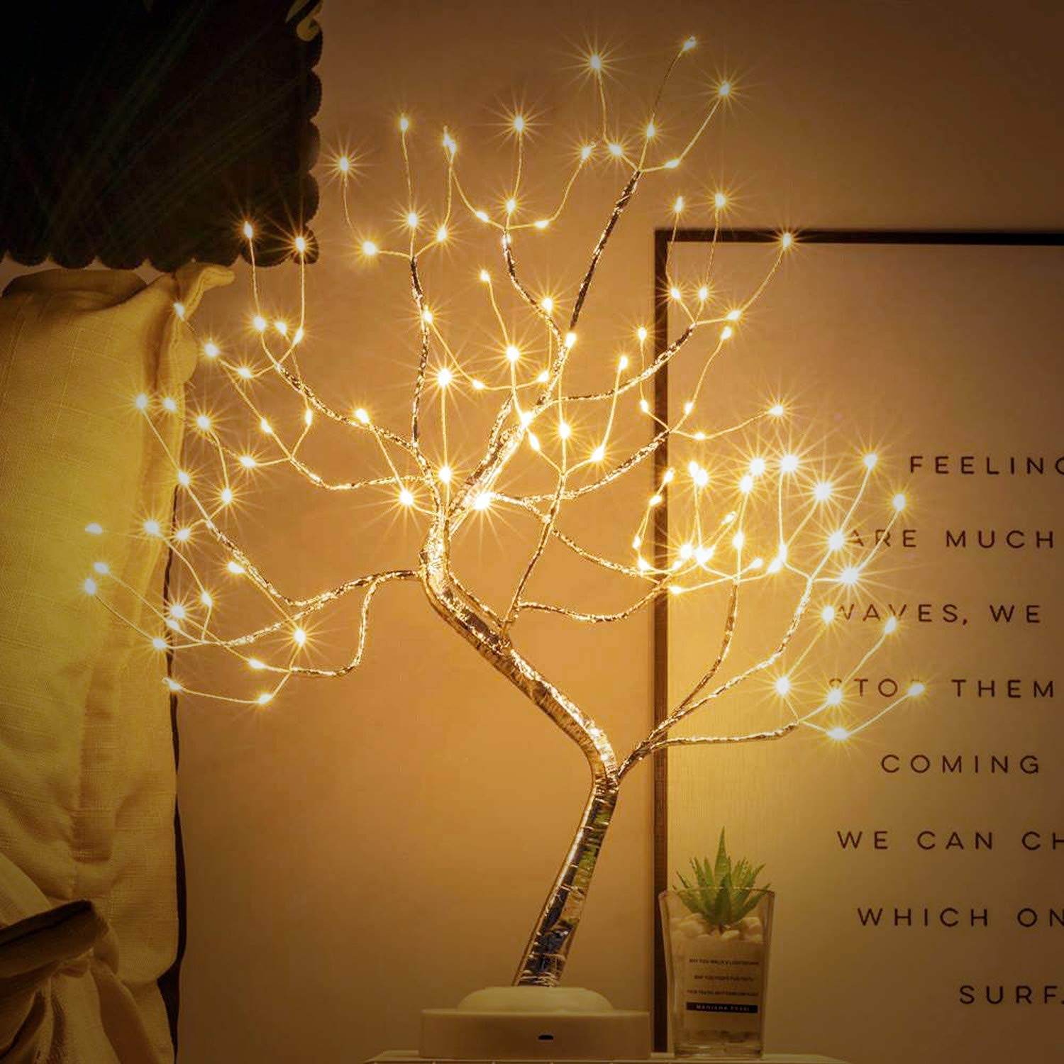108 LED Birch Tree Lights Artificial Tabletop Fairy Tree Lamp Eight Lighting Modes USB or Battery Operated with Timer Decor for Bedroom Living Room Wedding Christmas Easter - infinityexculsivestore.com