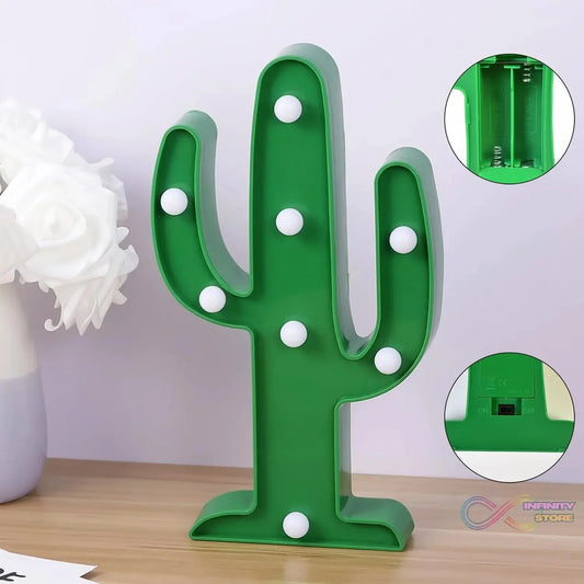 LED Cactus Light, LED Desk Lamp, LED Table Lamp (1 Pc / Battery not Included) - infinityexculsivestore.com
