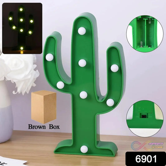 LED Cactus Light, LED Desk Lamp, LED Table Lamp (1 Pc / Battery not Included) - infinityexculsivestore.com