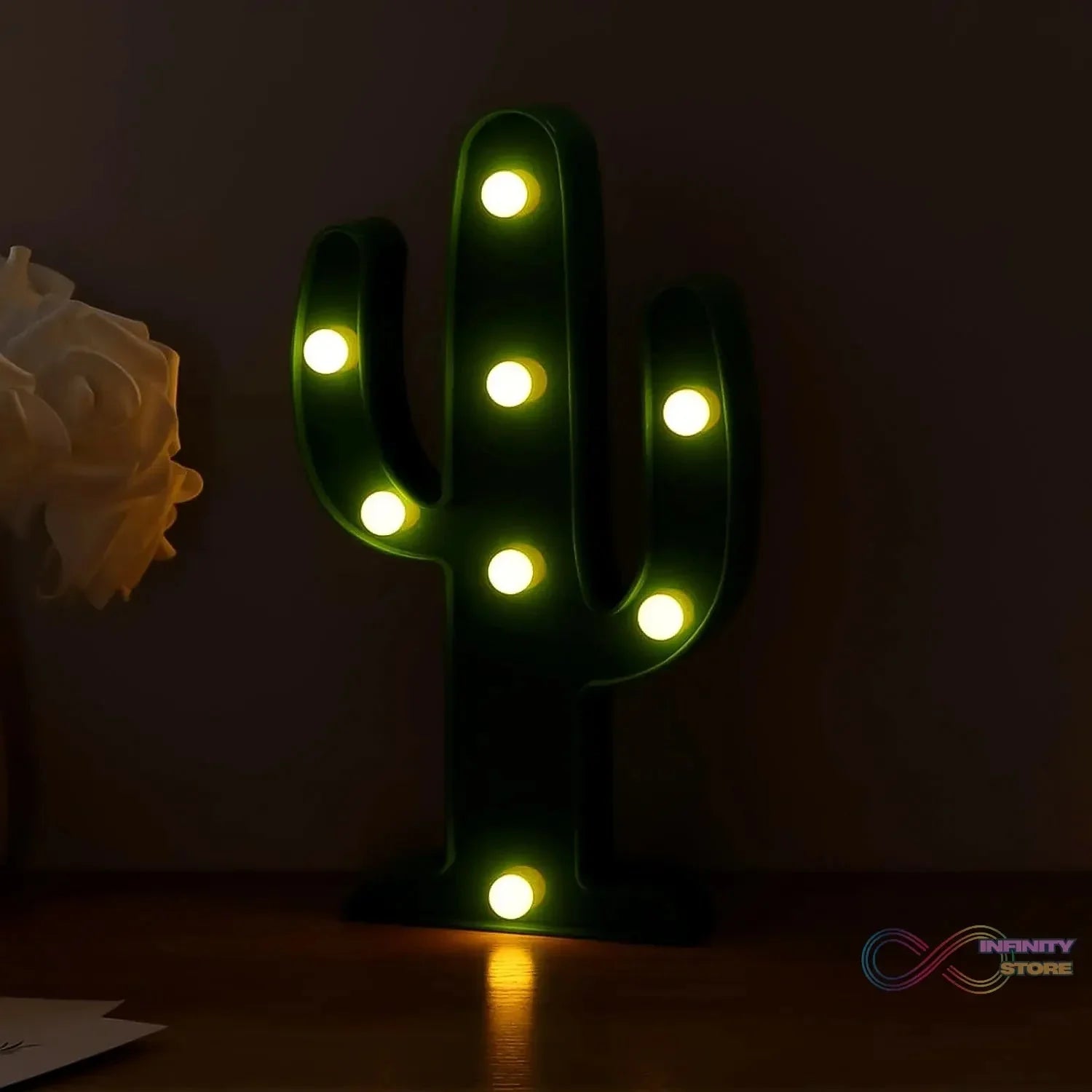 LED Cactus Light, LED Desk Lamp, LED Table Lamp (1 Pc / Battery not Included) - infinityexculsivestore.com