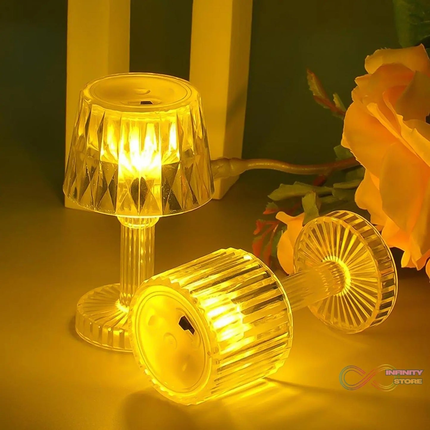 LED Candle lamp, Table Lamp Portable Plastic Lamps (1 Pc / Small) - infinityexculsivestore.com