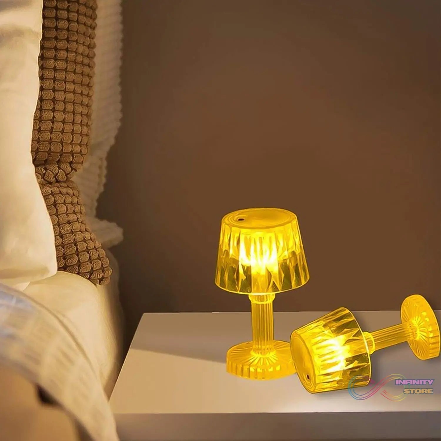 LED Candle lamp, Table Lamp Portable Plastic Lamps (1 Pc / Small) - infinityexculsivestore.com