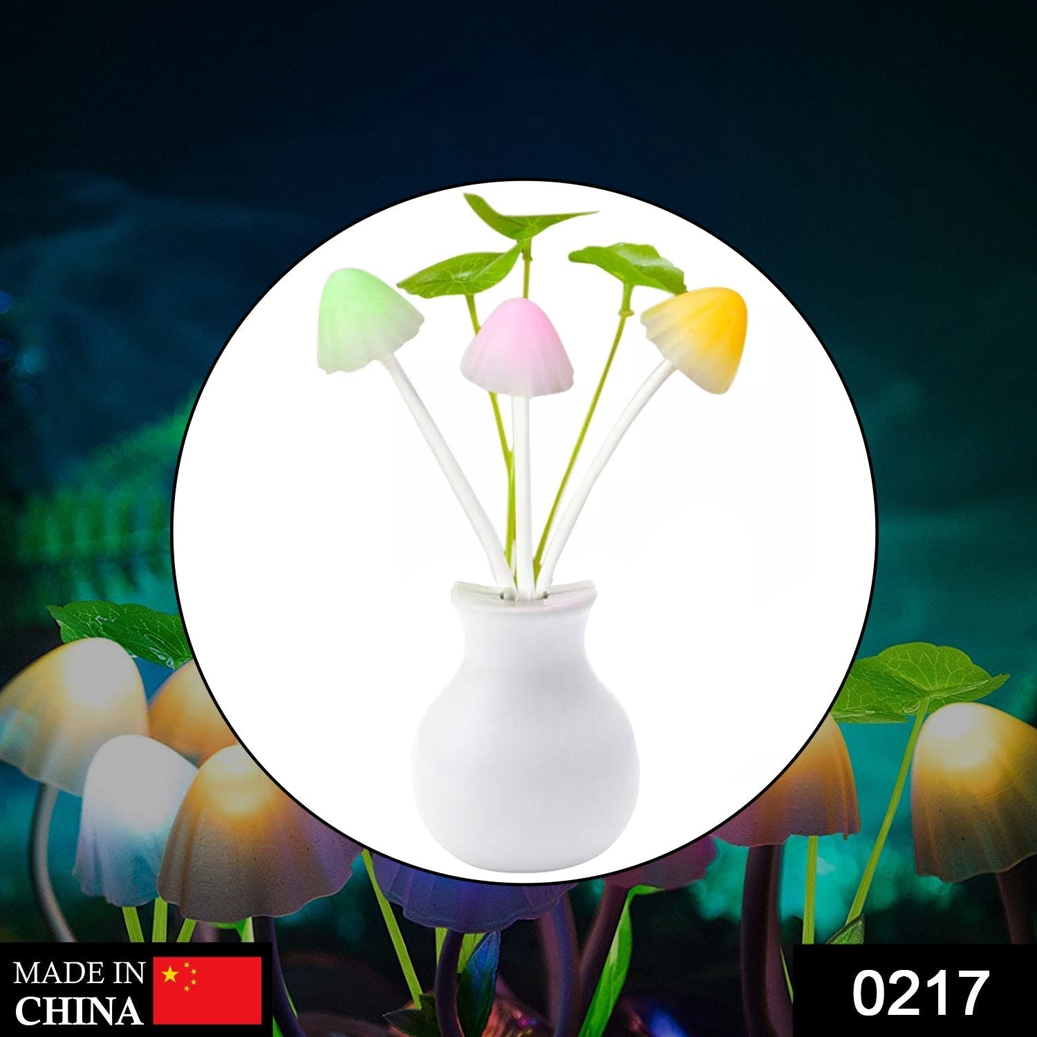 LED Dream Night Light, Auto ON / Off Sensor Mushroom Lamp (Multicolor) - infinityexculsivestore.com