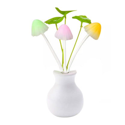 LED Dream Night Light, Auto ON / Off Sensor Mushroom Lamp (Multicolor) - infinityexculsivestore.com