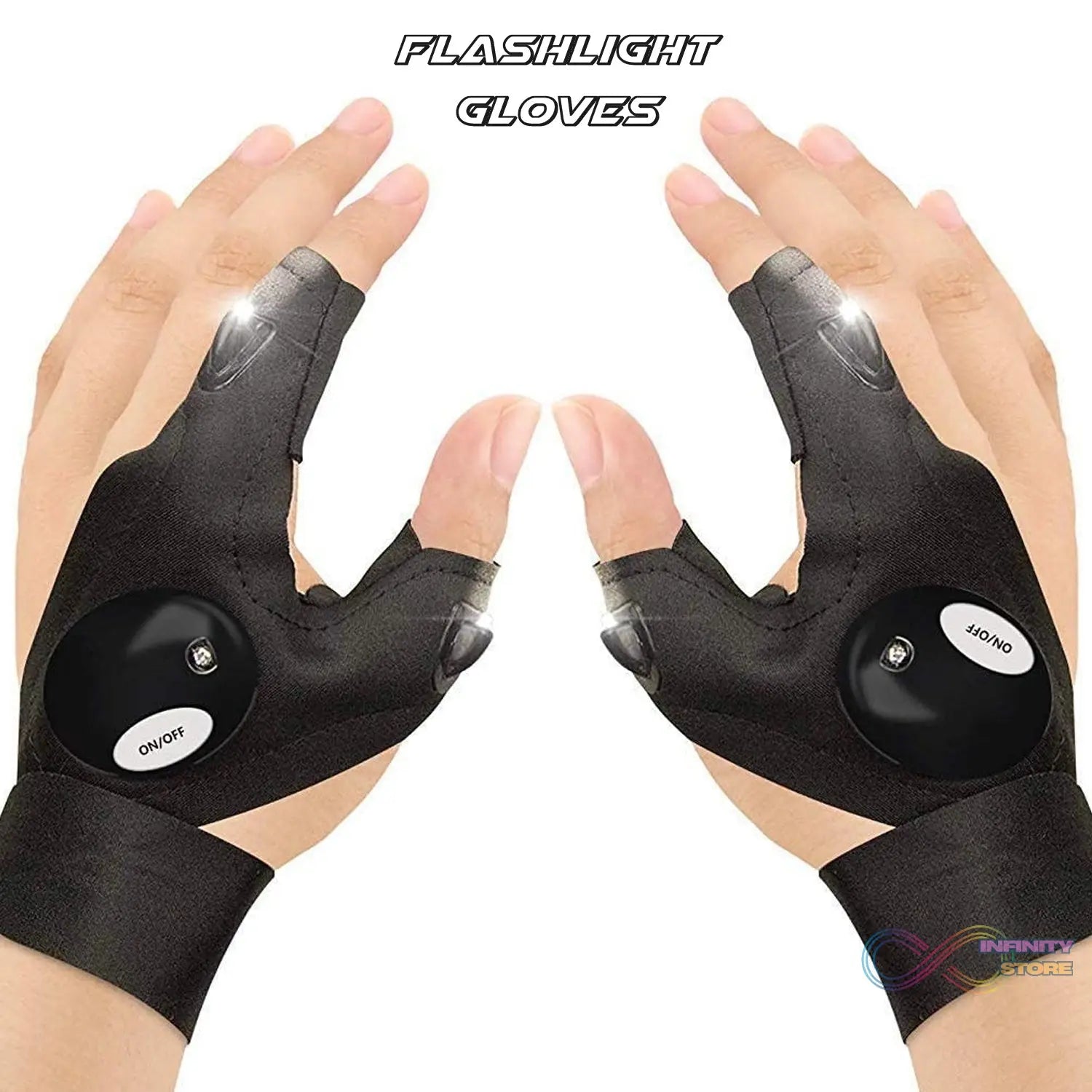 LED Flashlight Gloves Gifts for Men (Hand Gloves Light / 1 Pair) - infinityexculsivestore.com