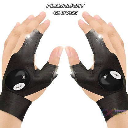 LED Flashlight Gloves Gifts for Men (Hand Gloves Light / 1 Pair) - infinityexculsivestore.com