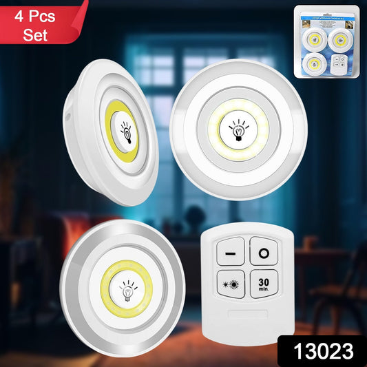 LED Light Under Closet Battery Powered Closet Wall Lamp with Remote Control Bedroom Kitchen Set of 3 LED Lights And 1 Remote Control (Battery Not Included) - infinityexculsivestore.com