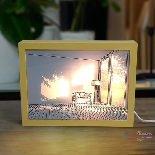 LED NightPainting Decoration Picture Frame Light (1 Pc / 20×15 CM) - infinityexculsivestore.com