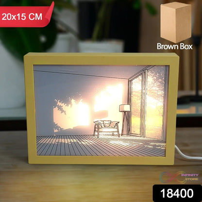 LED NightPainting Decoration Picture Frame Light (1 Pc / 20×15 CM) - infinityexculsivestore.com