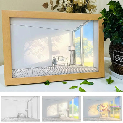 LED NightPainting Decoration Picture Frame Light (1 Pc / 20×15 CM) - infinityexculsivestore.com