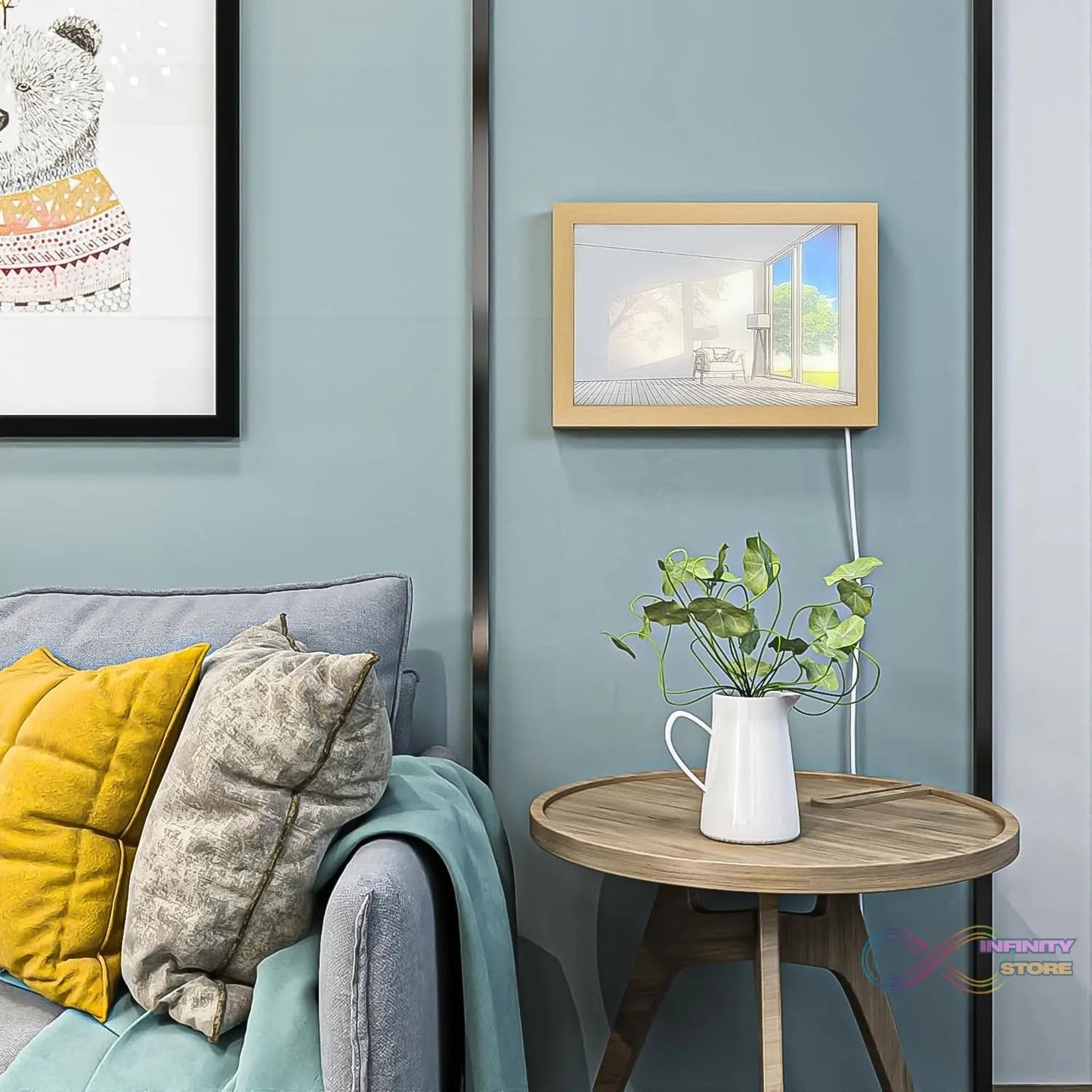 LED NightPainting Decoration Picture Frame Light (1 Pc / 20×15 CM) - infinityexculsivestore.com