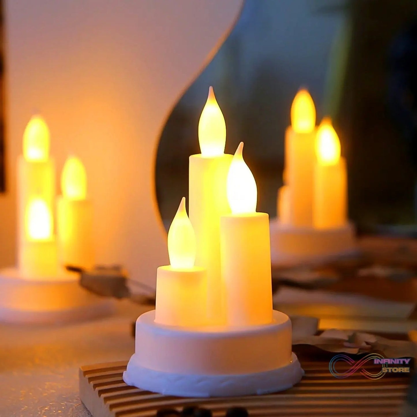 LED Taper Candles (1 Pc) - infinityexculsivestore.com