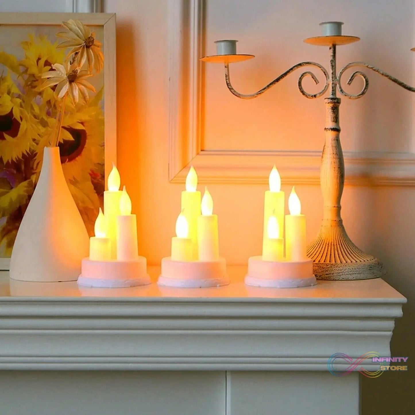 LED Taper Candles (1 Pc) - infinityexculsivestore.com