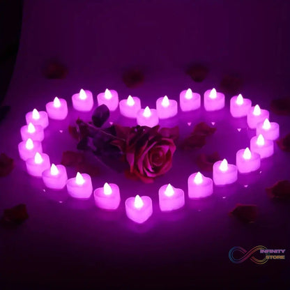 LED Tealights, Smokeless Plastic Decorative Candles (Pack Of 1 / Multicolor) - infinityexculsivestore.com