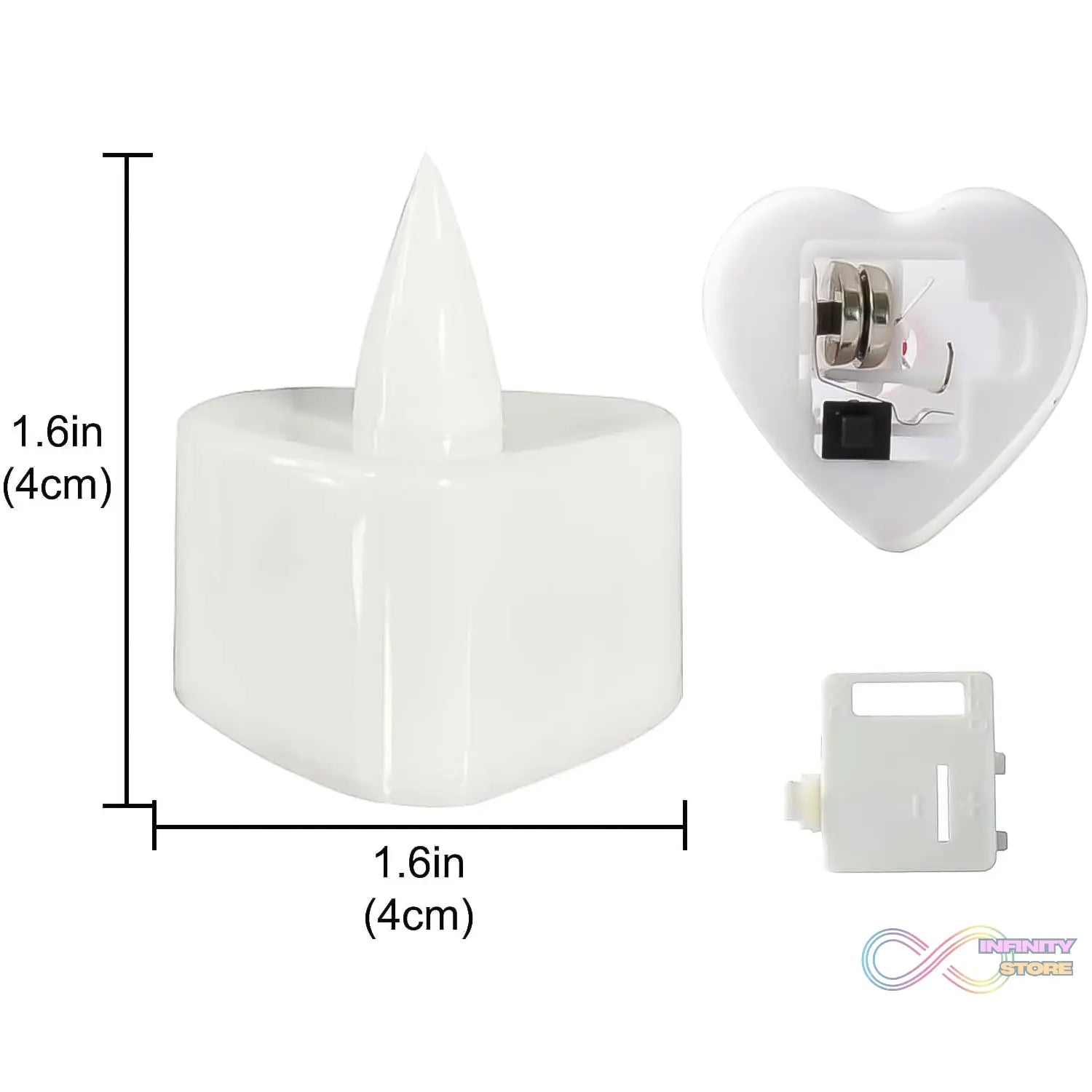 LED Tealights, Smokeless Plastic Decorative Candles (Pack Of 1 / Multicolor) - infinityexculsivestore.com