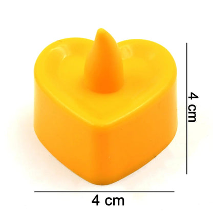 LED Tealights, Smokeless Plastic Decorative Candles (Pack Of 6 / Multicolor) - infinityexculsivestore.com