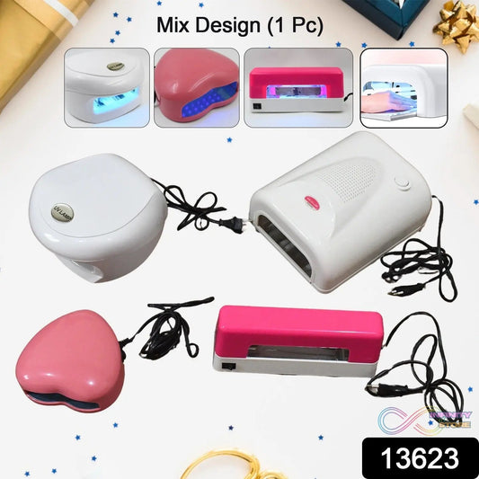 LED UV Lamp Nail Dryer Gel Nail Lamp Nail Polish Curing Lamp (1 Pc / Mix Design) - infinityexculsivestore.com