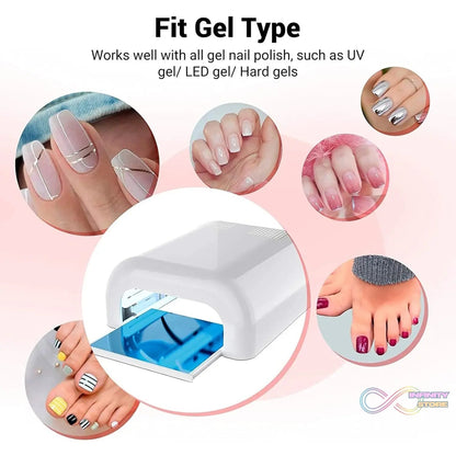 LED UV Lamp Nail Dryer Gel Nail Lamp Nail Polish Curing Lamp (1 Pc / Mix Design) - infinityexculsivestore.com