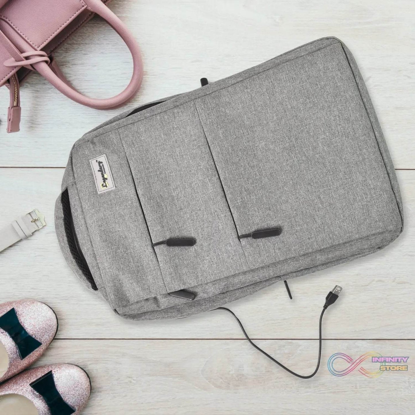 Laptop Backpack / Office Bag / School Bag / College Bag / Business Bag / Travel Backpack (1 Pc / Shoulder Belt / Strap Not Included) - infinityexculsivestore.com