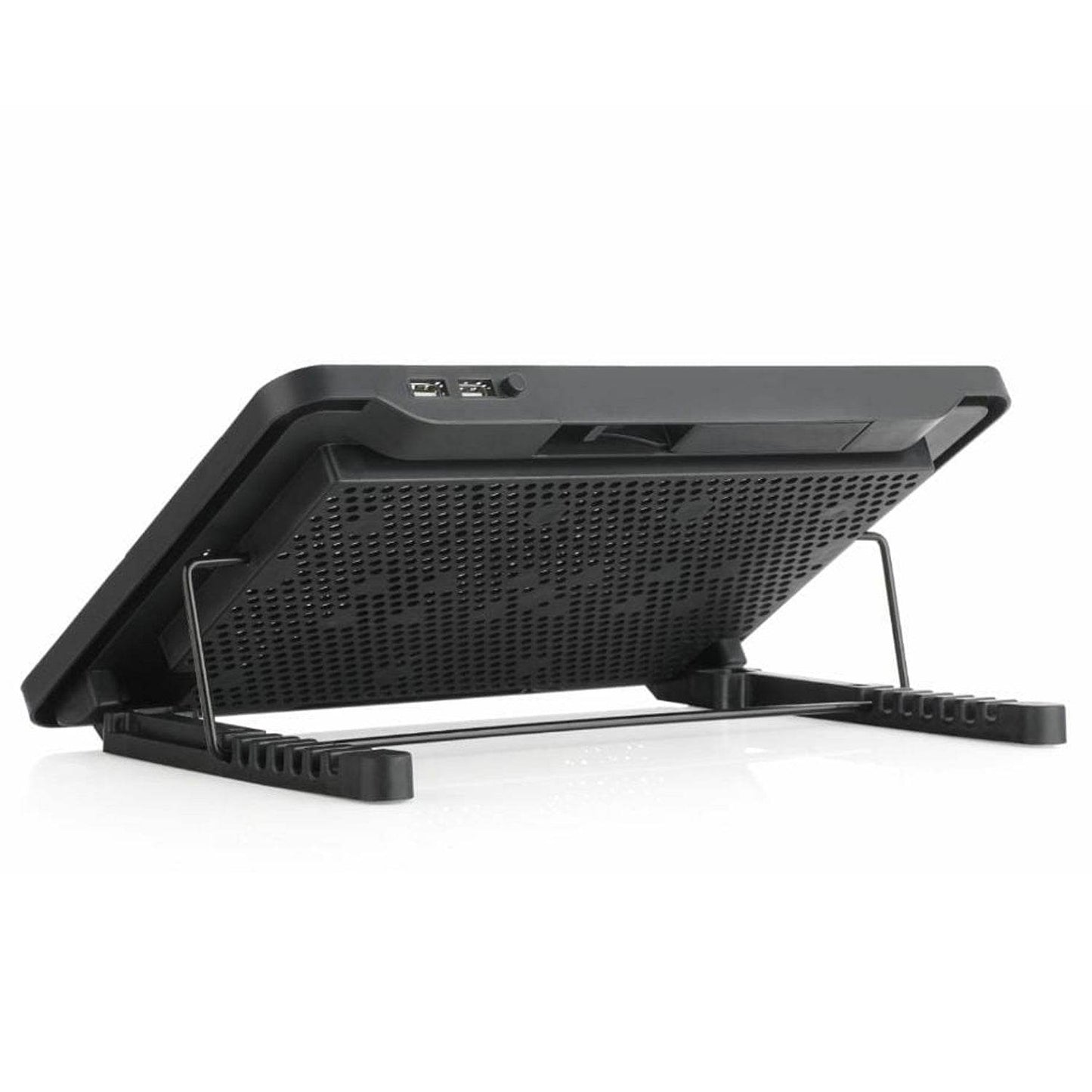 Laptop Cooler Cooling Pad with 2 Quiet Led Fans, Dual USB Ports, Portable Ultra Slim USB Powered 7 Heights Adjustable Laptop Stand for Gaming Laptop - infinityexculsivestore.com