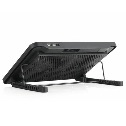 Laptop Cooler Cooling Pad with 2 Quiet Led Fans, Dual USB Ports, Portable Ultra Slim USB Powered 7 Heights Adjustable Laptop Stand for Gaming Laptop - infinityexculsivestore.com