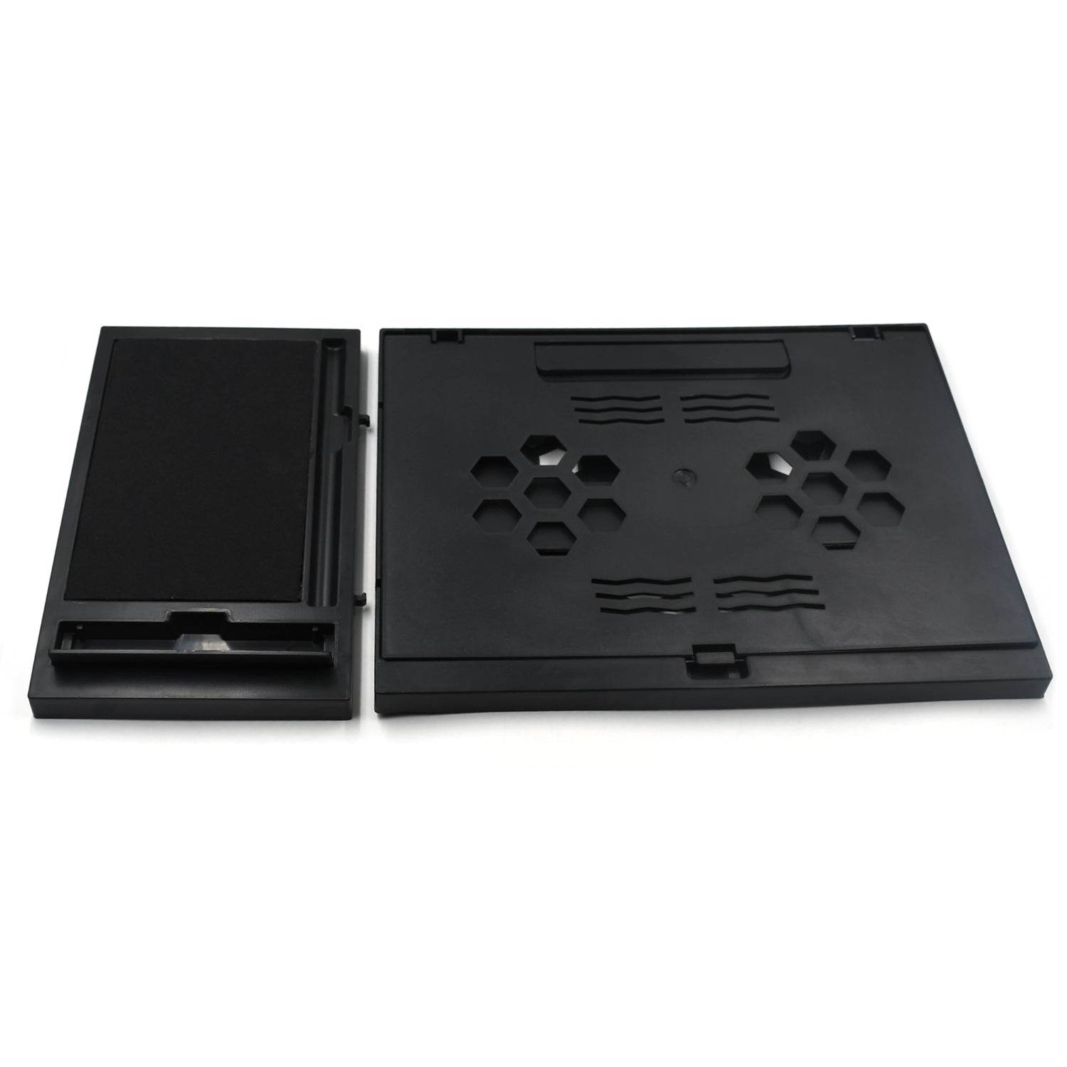 Laptop Stand Suitable Portable Foldable Compatible with MacBook Notebook Tablet Tray Desk Table Book with Free Phone Stand - infinityexculsivestore.com