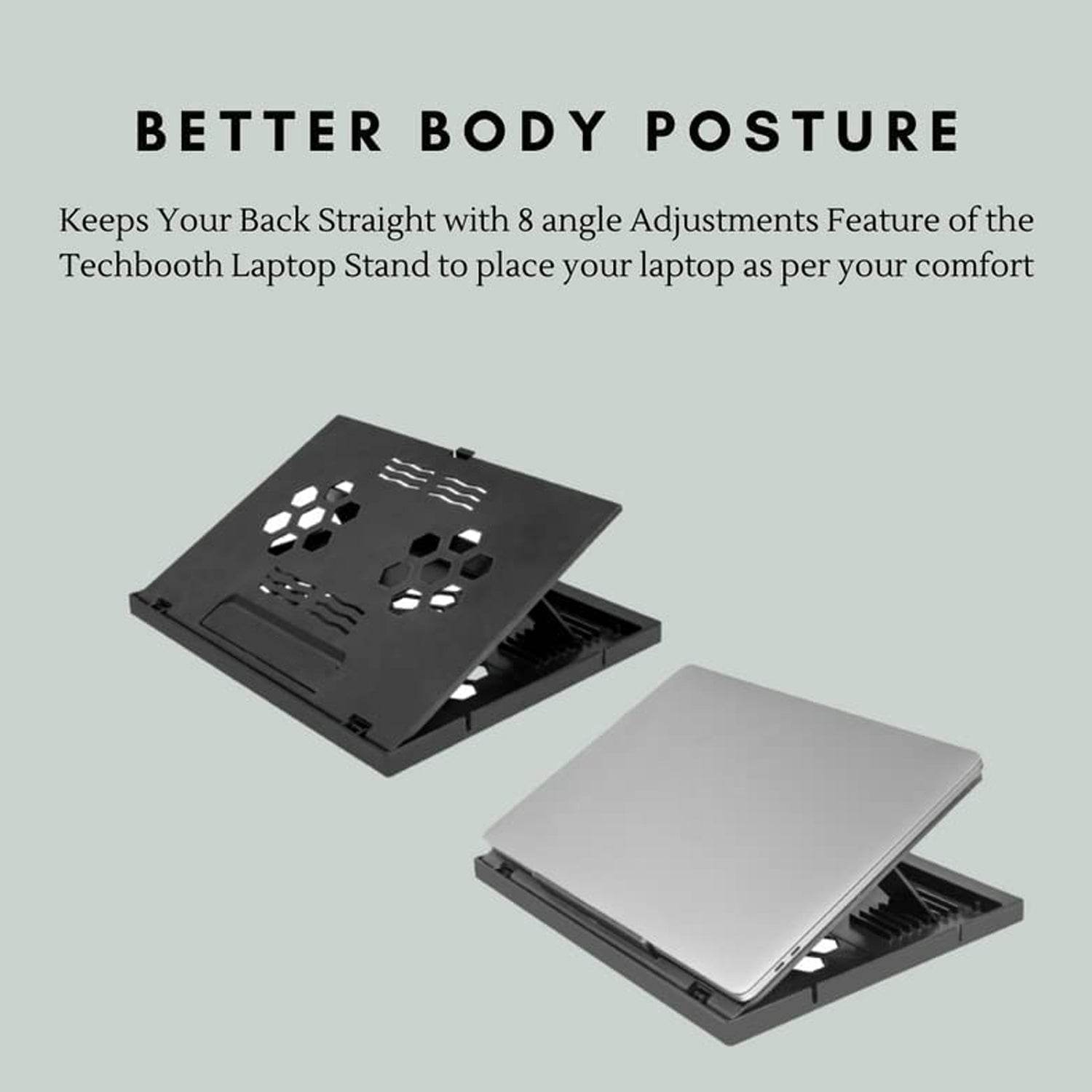 Laptop Stand Suitable Portable Foldable Compatible with MacBook Notebook Tablet Tray Desk Table Book with Free Phone Stand - infinityexculsivestore.com