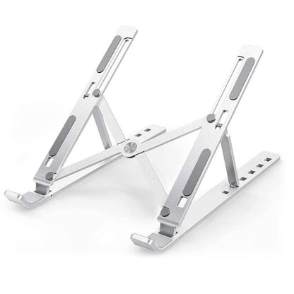 Laptop Stand for Desk | Metal Portable Laptop Stand, with 6 Adjustable Angles | Laptop Riser, Phone, and Tablet Stand | Compatible for All Laptop - infinityexculsivestore.com