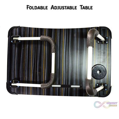 Laptop Table Foldable Portable Notebook Bed Lap Desk Tray Stand Reading Holder with Coffee Cup Slot for Breakfast, Reading & Movie Watching. - infinityexculsivestore.com
