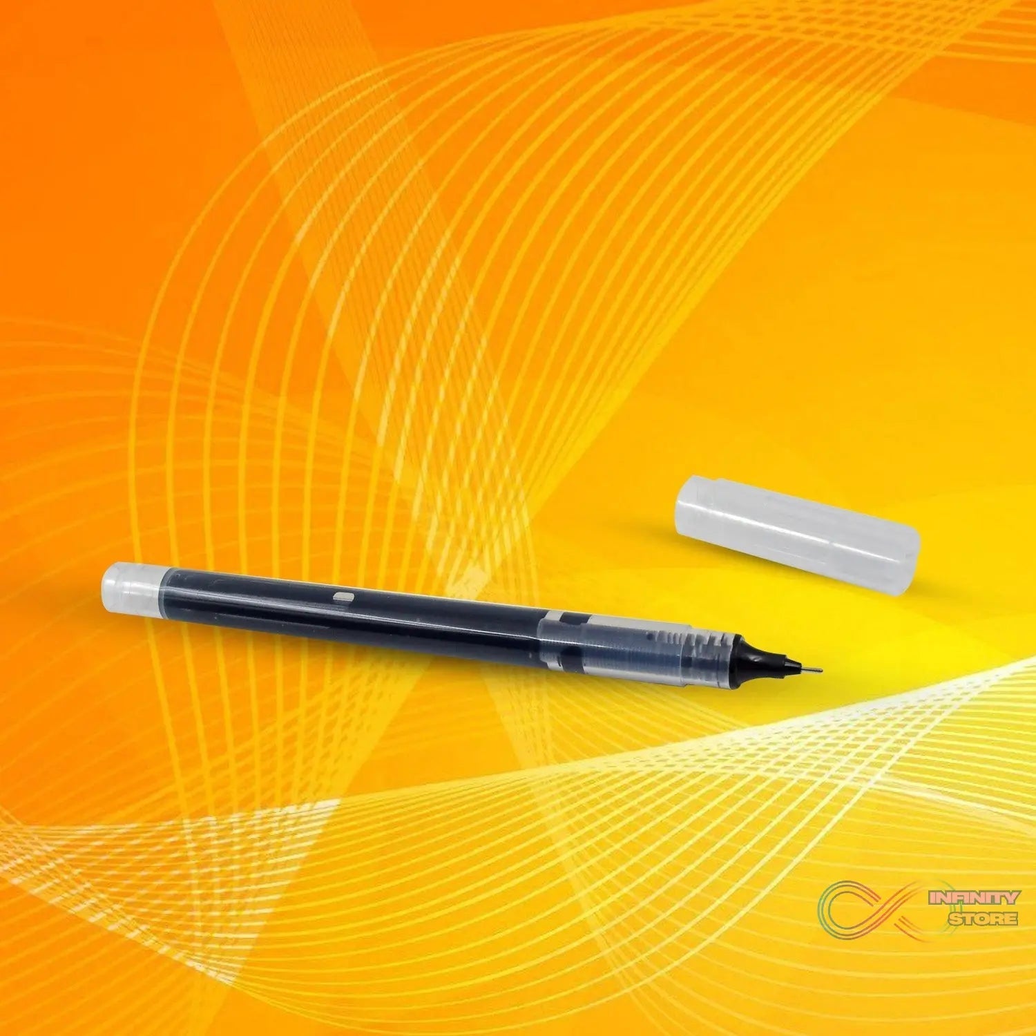 Large Black Roller ball Pens / Gel Pen Set Drawing Writing Pen 0.5 mm (12 Pcs Set) - infinityexculsivestore.com