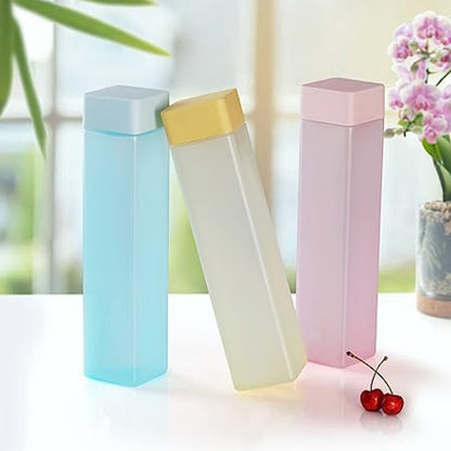 Large Capacity Plastic Water Bottle | Set of 6 | Square Water Bottle (940ml each) - infinityexculsivestore.com