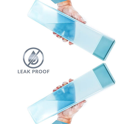 Large Capacity Plastic Water Bottle | Set of 6 | Square Water Bottle (940ml each) - infinityexculsivestore.com