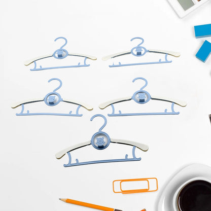 Large Dress Hanger Plastic Adjustable Child, Plastic Hangers Space Saving Lightweight Hangers, for Clothes, Coat, Shirt, Closet Cloth Hangers Ideal (5pc) - infinityexculsivestore.com