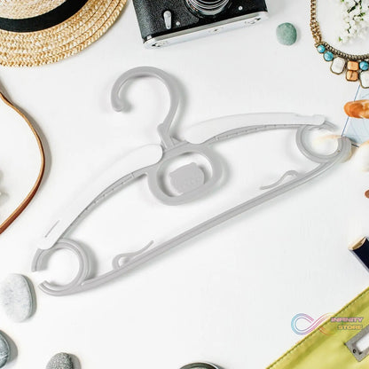 Large Dress Hanger Plastic Adjustable Cloth Hanger (5 pcs Set) - infinityexculsivestore.com