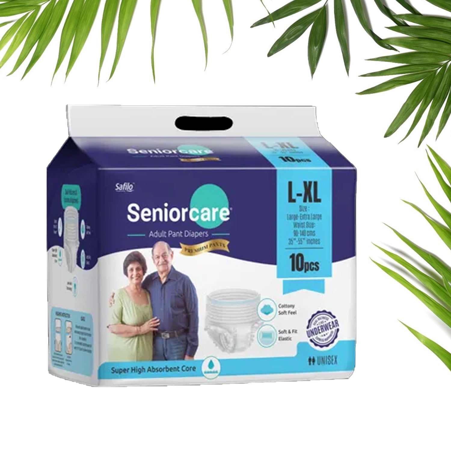 Large - Extra Large Senior care Adult Pull Up Diaper Pants (Waist Size (90 - 140 Cm | 35 - 55 Inch) Adult Diapers ( Large - Extra Large L - XL10Pc) - infinityexculsivestore.com