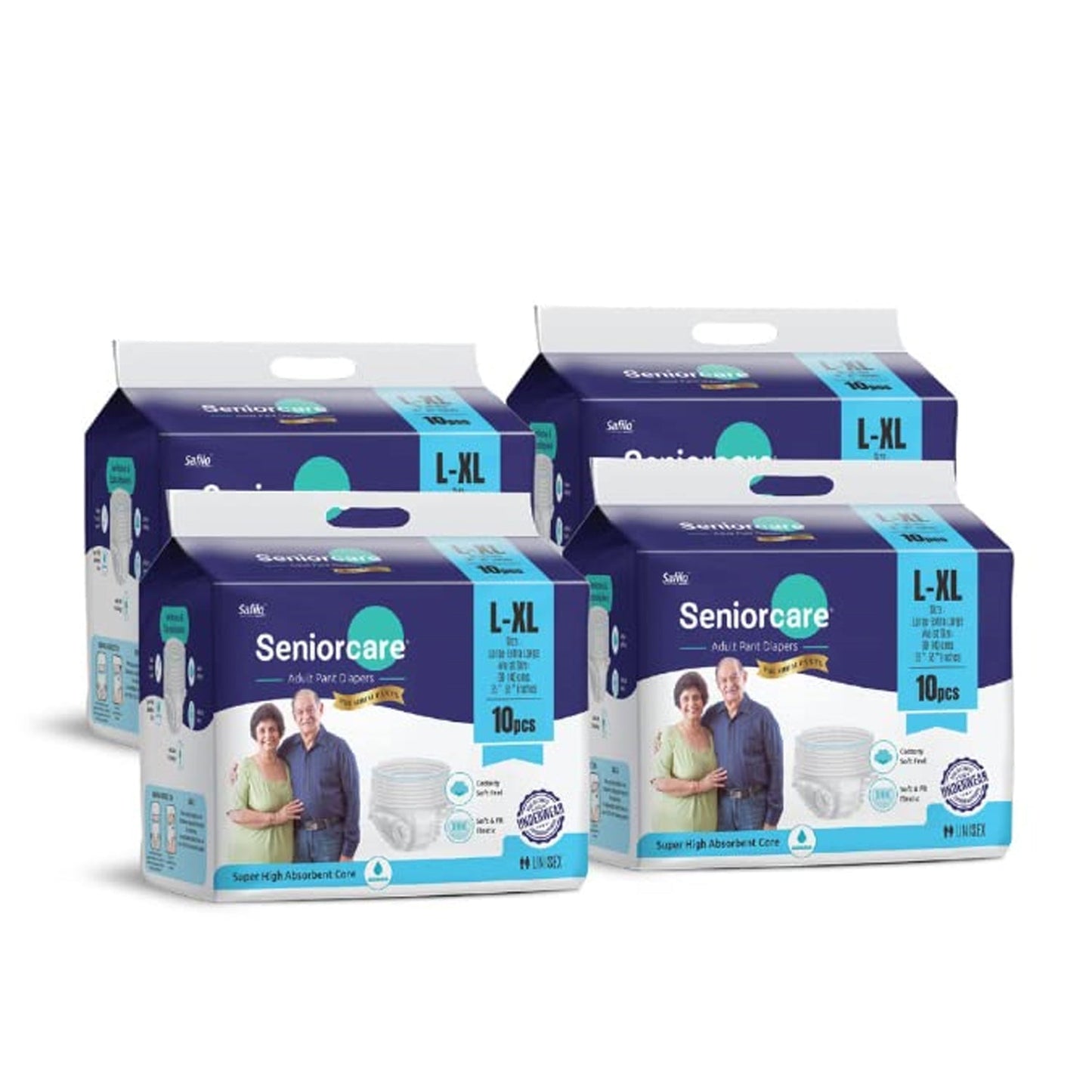 Large - Extra Large Senior care Adult Pull Up Diaper Pants (Waist Size (90 - 140 Cm | 35 - 55 Inch) Adult Diapers ( Large - Extra Large L - XL10Pc) - infinityexculsivestore.com