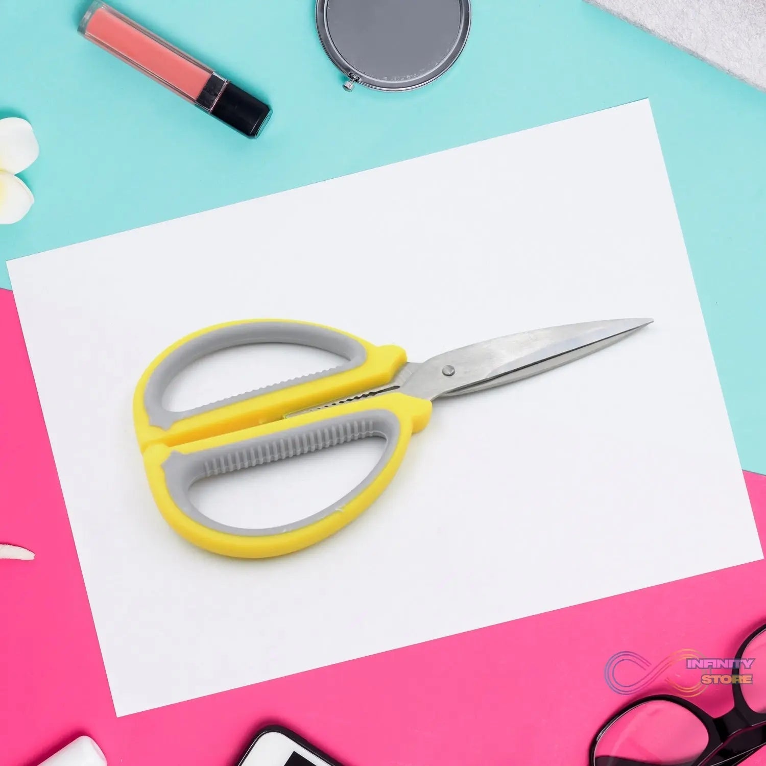 Large Multipurpose Scissors: Comfort Grip & Precision Cuts (1 Pc) - infinityexculsivestore.com