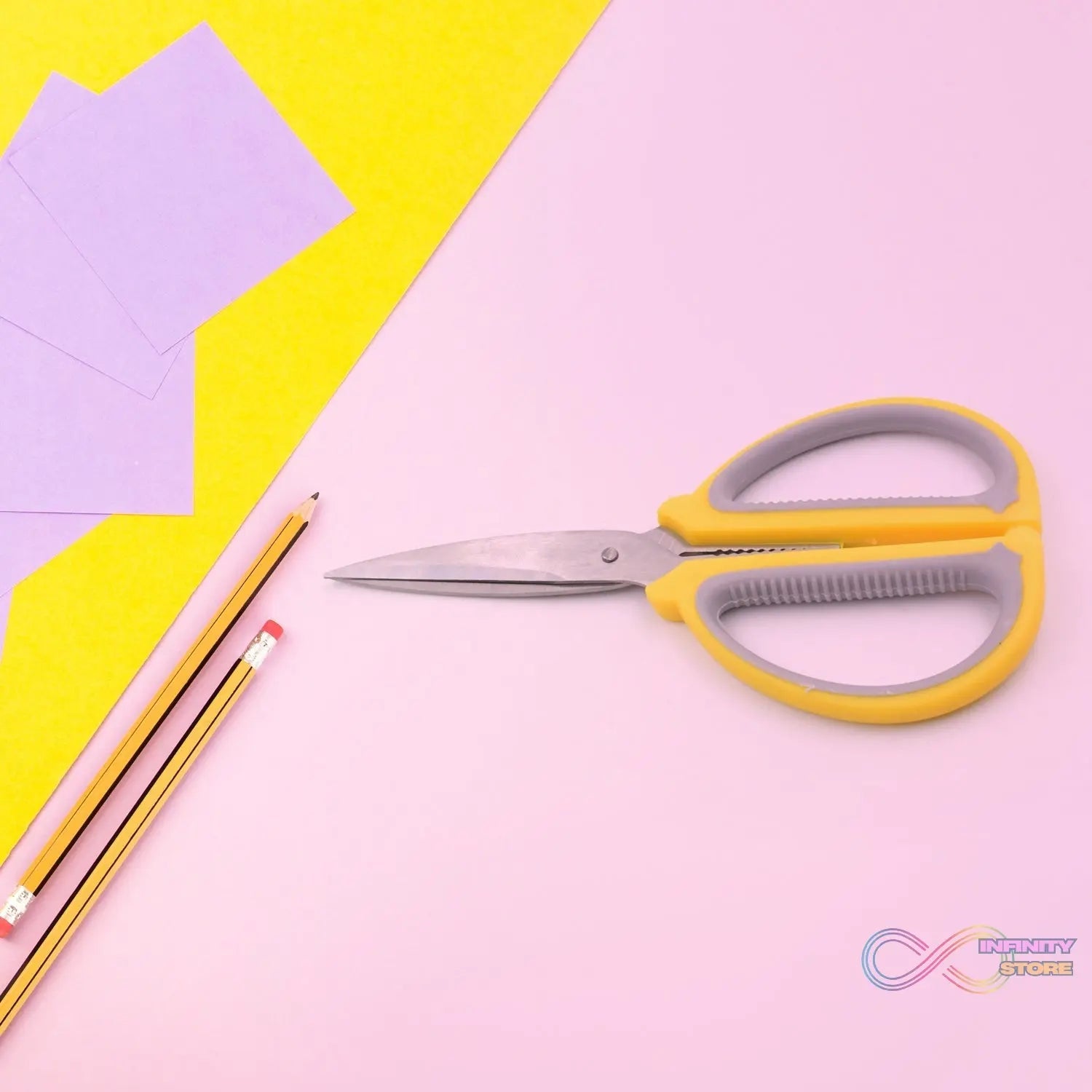 Large Multipurpose Scissors: Comfort Grip & Precision Cuts (1 Pc) - infinityexculsivestore.com